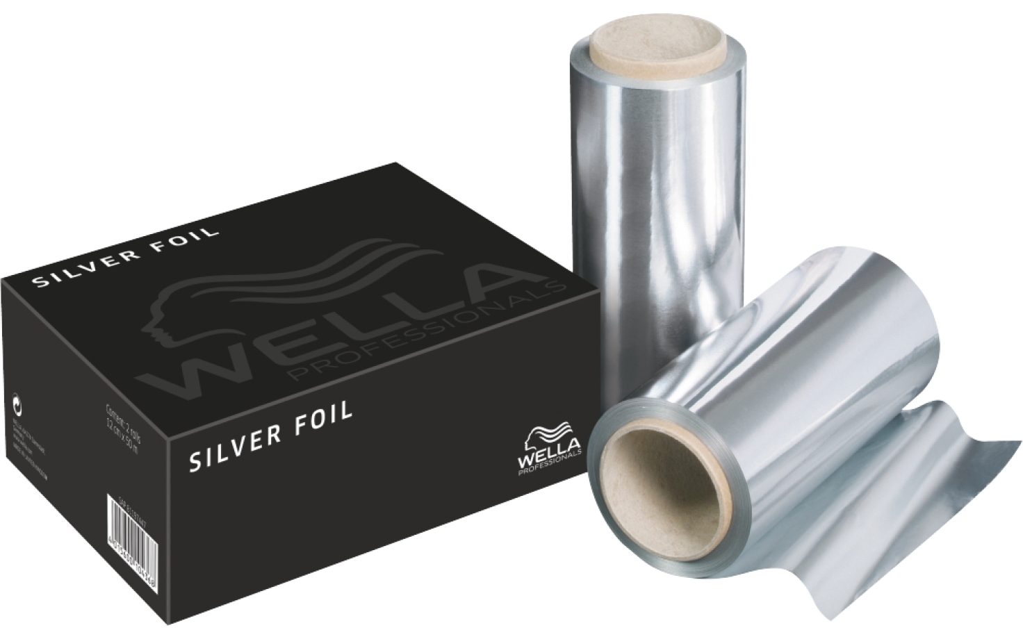 Wella Alu- Strähnenfolie 12 cm x 50 m 2er silber