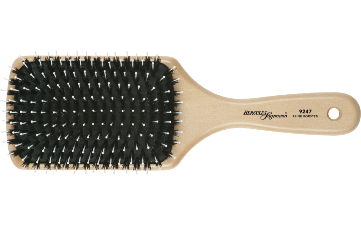 Hercules Sägemann Paddle Brush Holzbürste 11 reihig