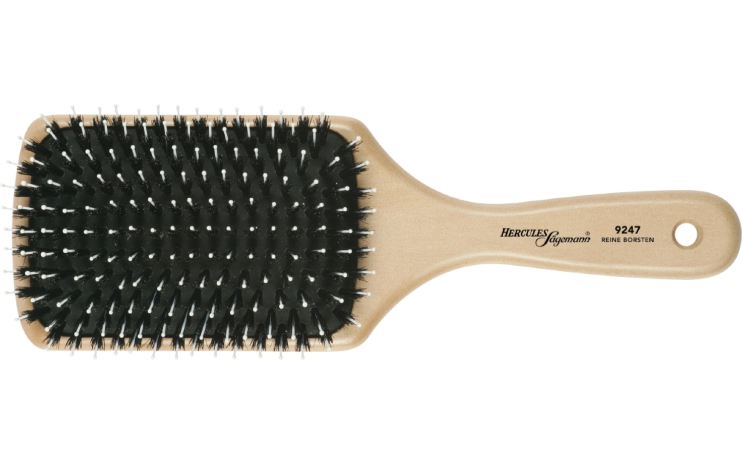 Hercules Sägemann Paddle Brush Holzbürste 11 reihig