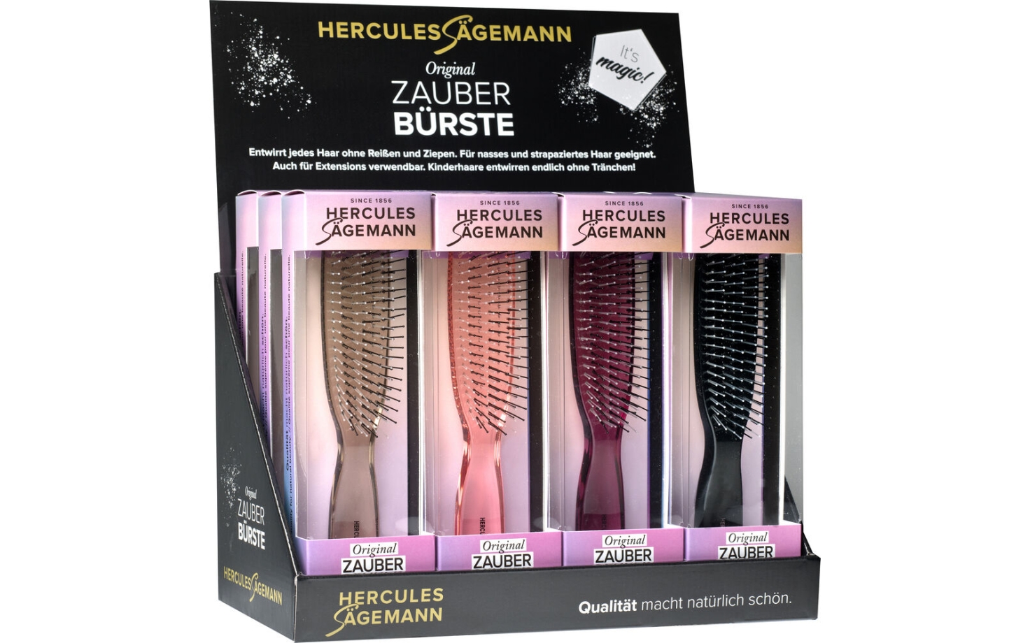 Hercules Sägemann Zauberbürste Scalp Brush Large Display unbestückt
