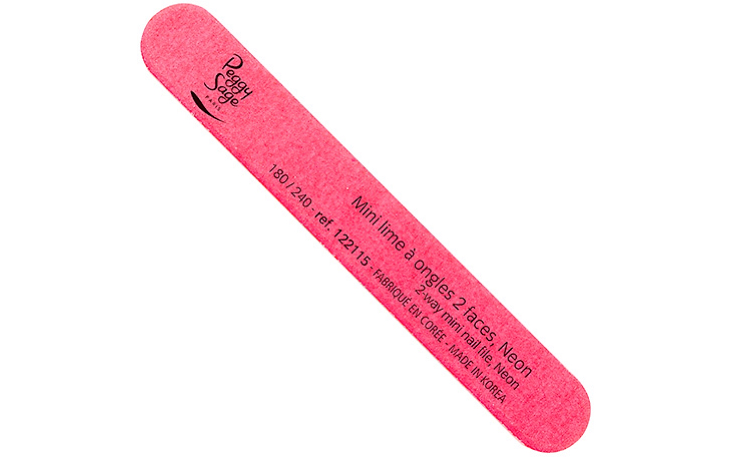 Peggy Sage Mini Fluo-Nagelfeile pink 180 / 240