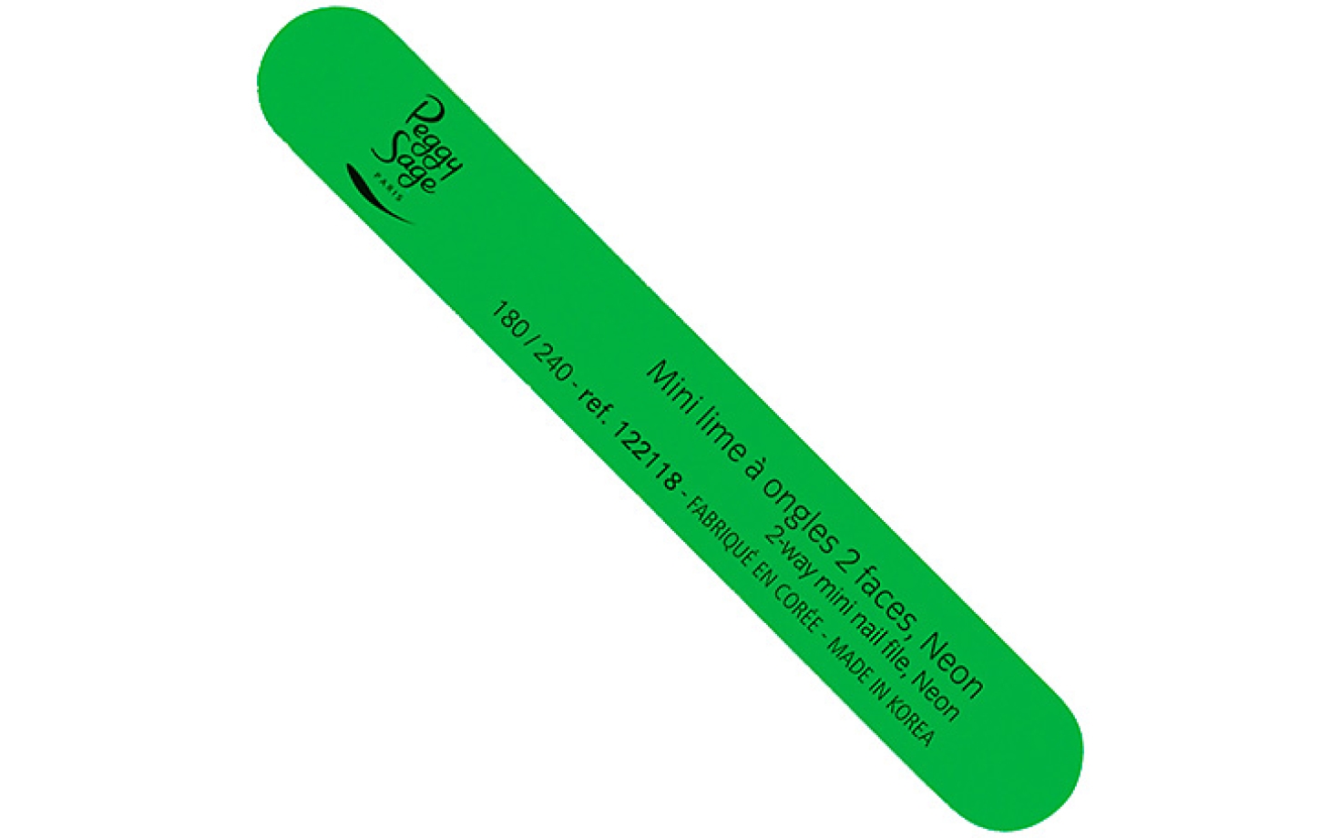 Peggy Sage Mini Fluo-Nagelfeile green 