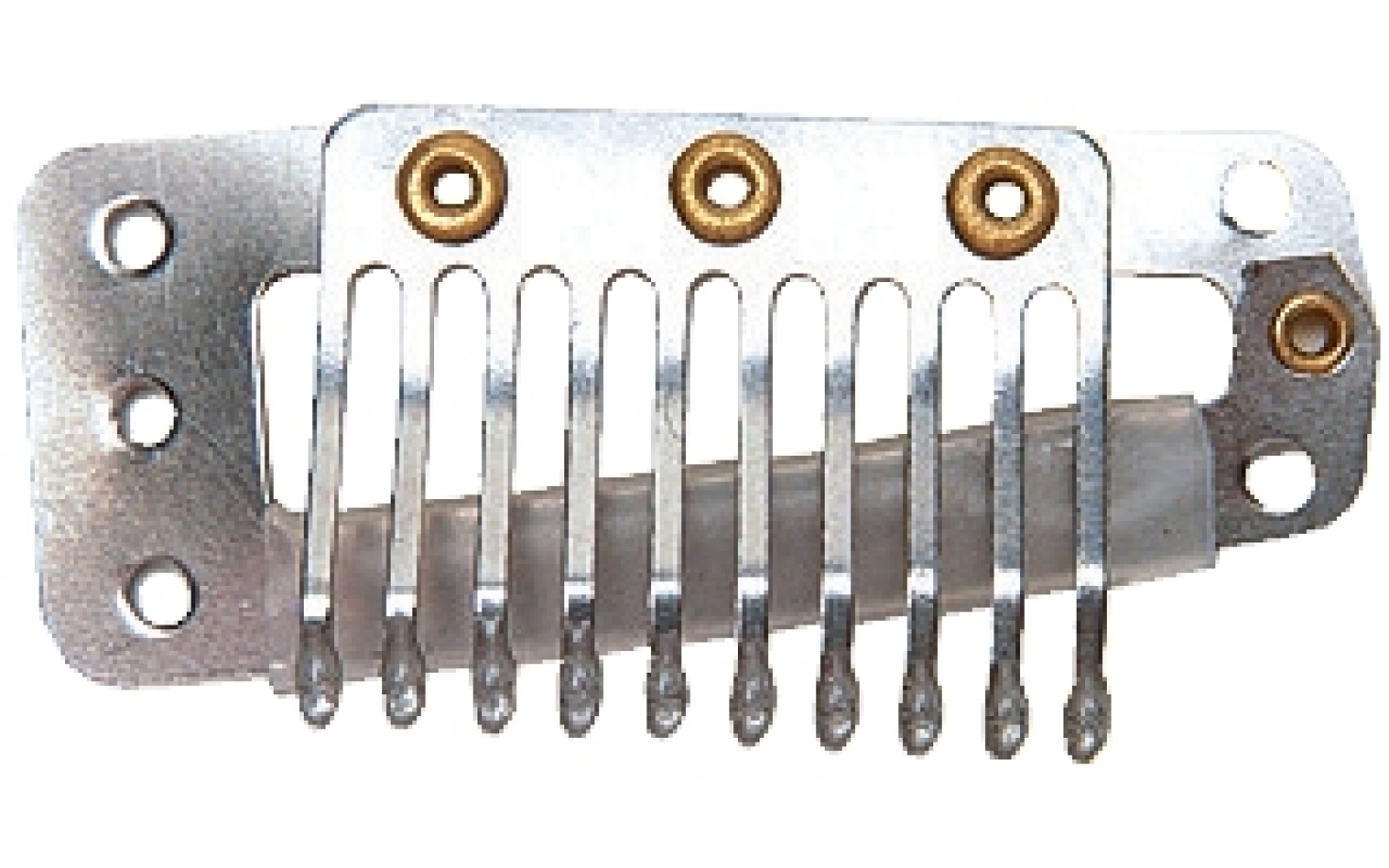 Stern Metallclip silber