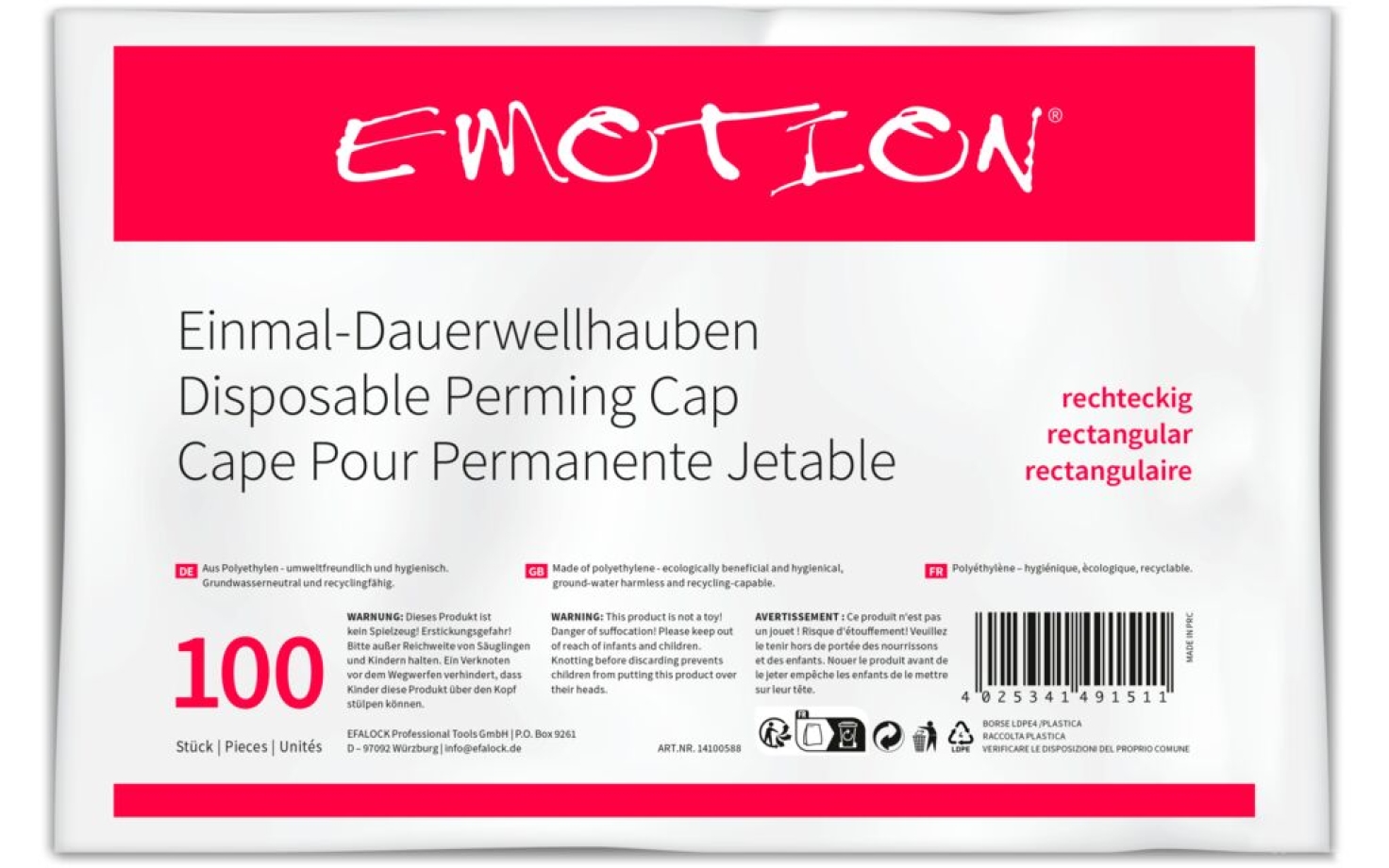 Efalock Pe-Dauerwellhaube transparent