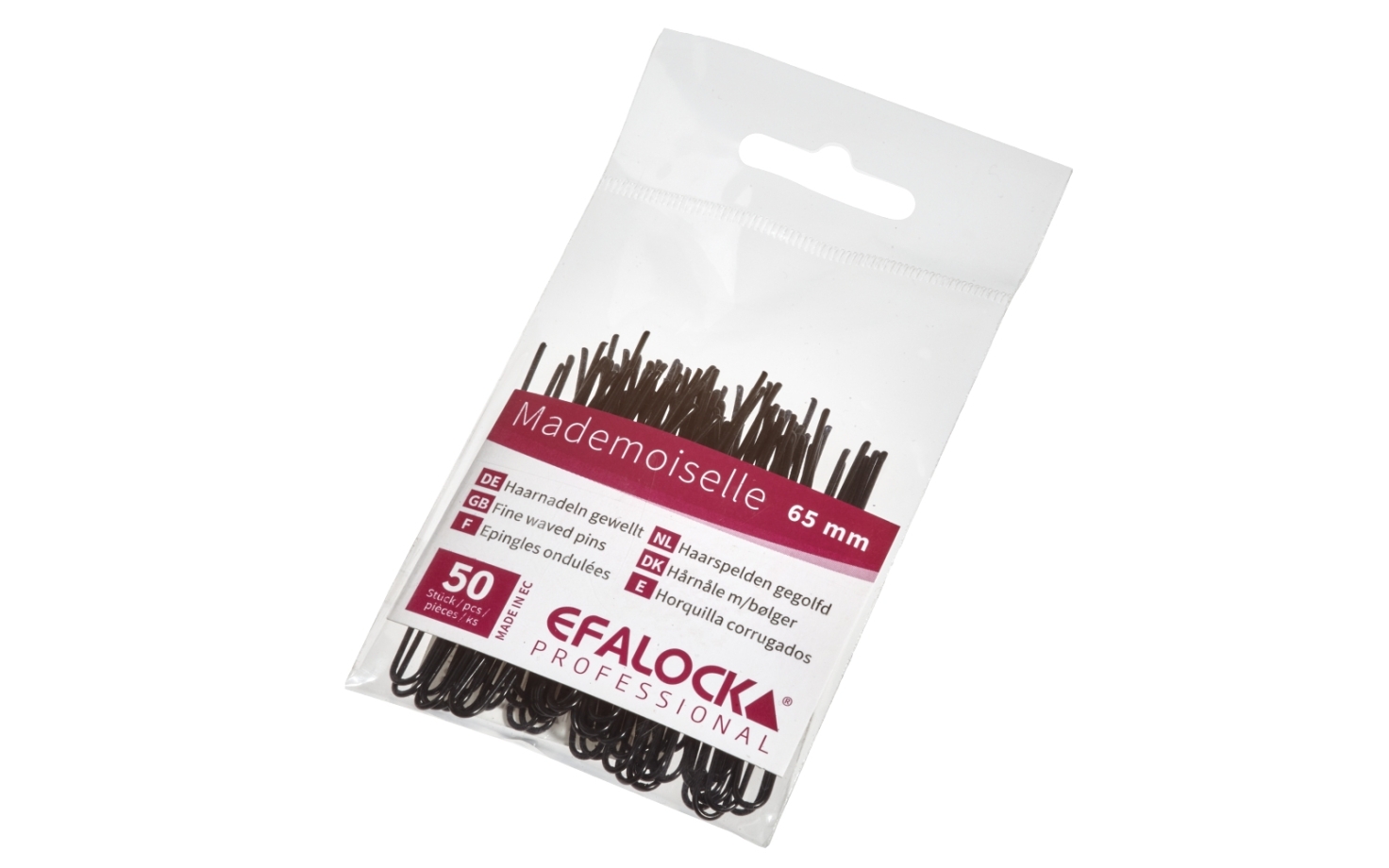 Efalock Mademoiselle Haarnadeln lang gewellt 65 mm 50 Stück