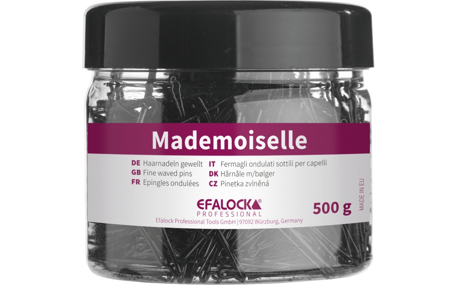 Efalock Mademoiselle Haarnadeln kurz gewellt 45 mm 1400 Stück 500 g