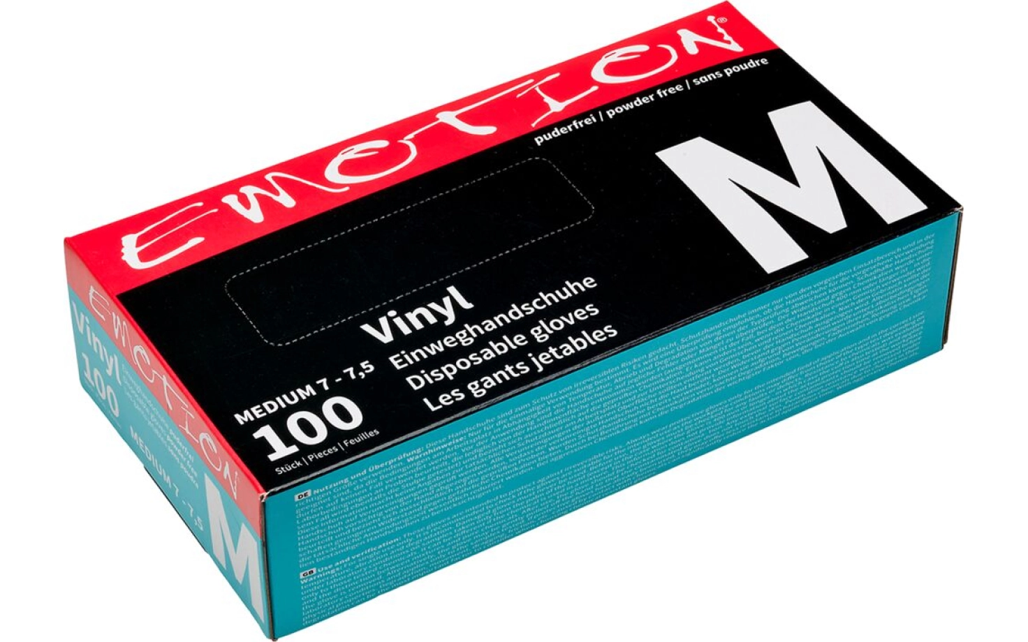 Emotion Vinyl Handschuhe schwarz puderfrei