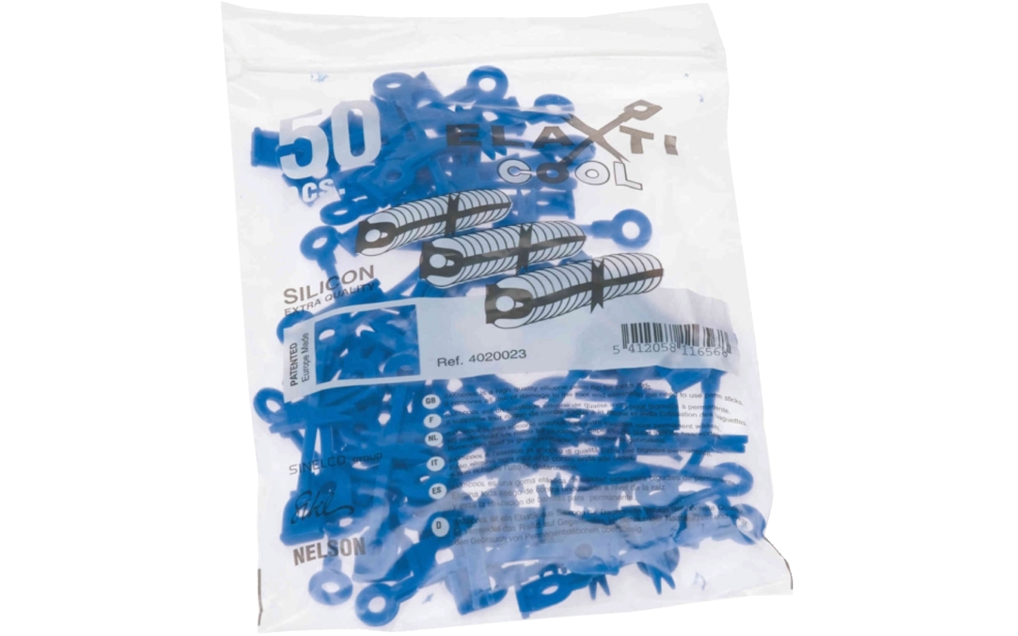 Sibel Dauerwellgummi Elaxticool blau 50 Stück