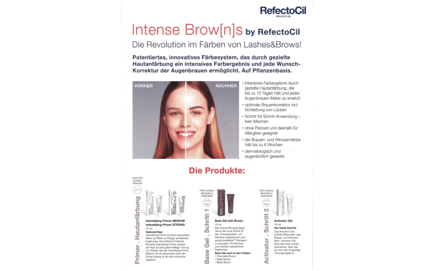 RefectoCil Intense Brow[n]s Behandlungsplan