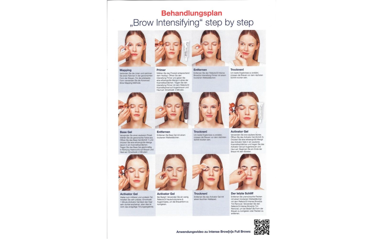 RefectoCil Intense Brow[n]s Behandlungsplan