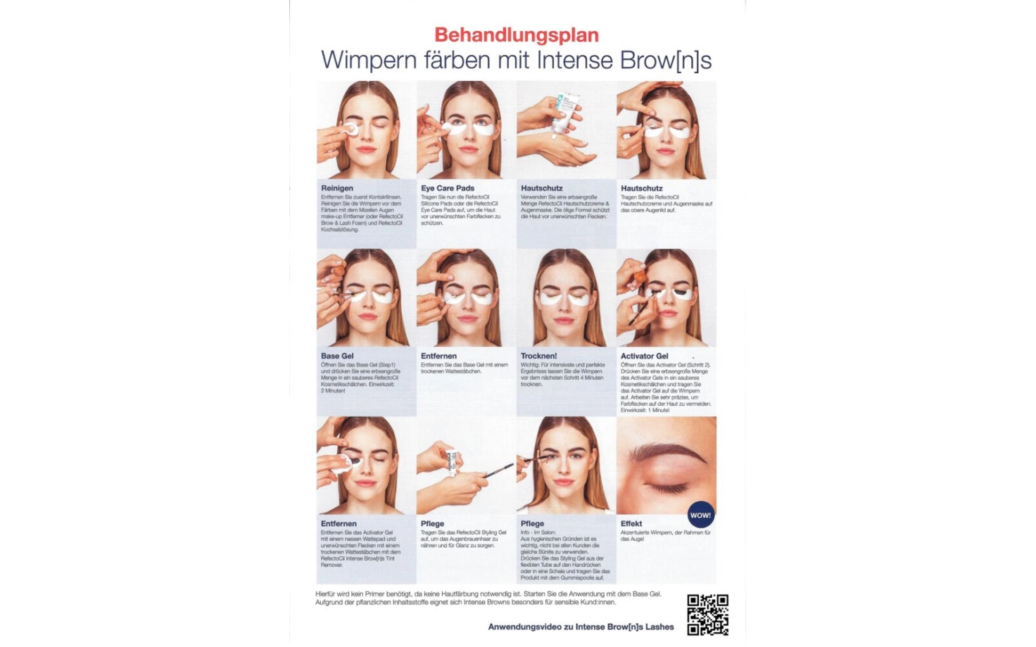 RefectoCil Intense Brow[n]s Behandlungsplan