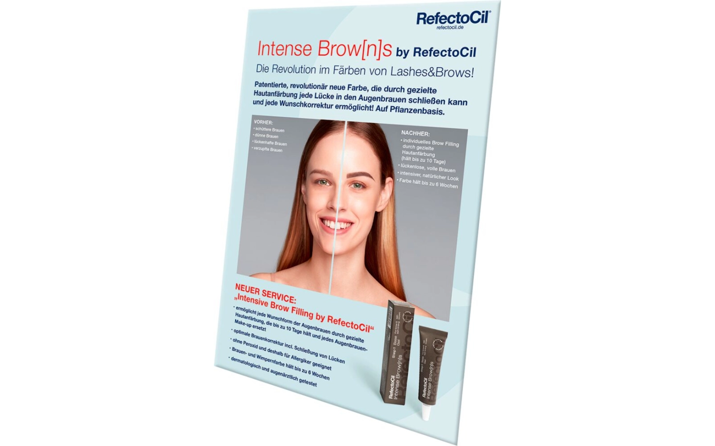 RefectoCil Intense Brow[n]s A5 Thekenaufsteller