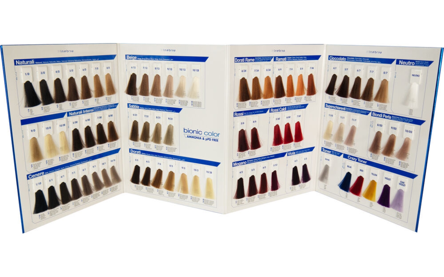 Inebrya Bionic Color Farbkarte