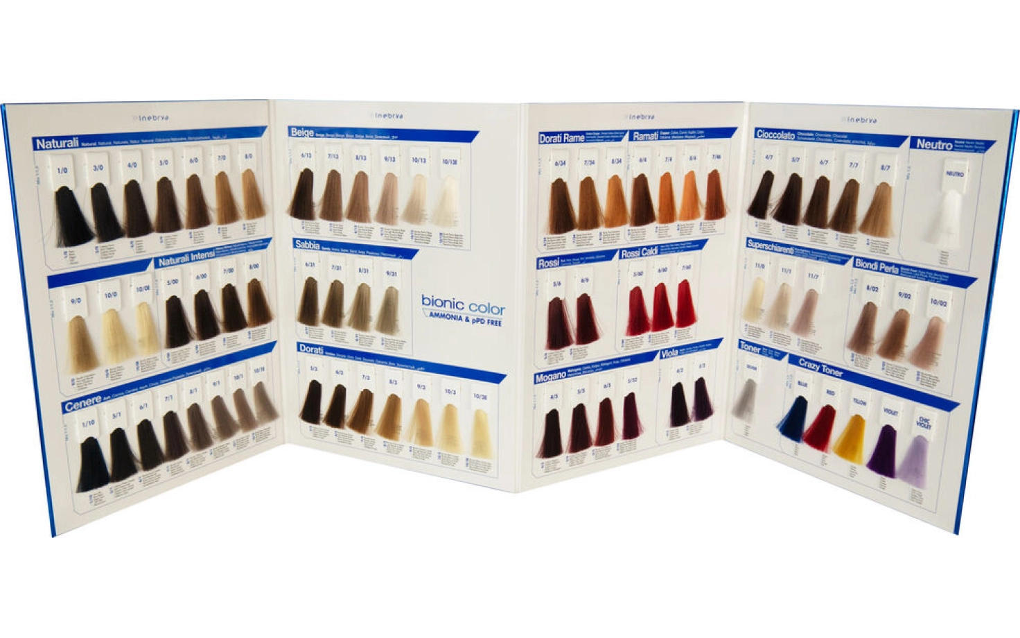 Inebrya Bionic Color Farbkarte
