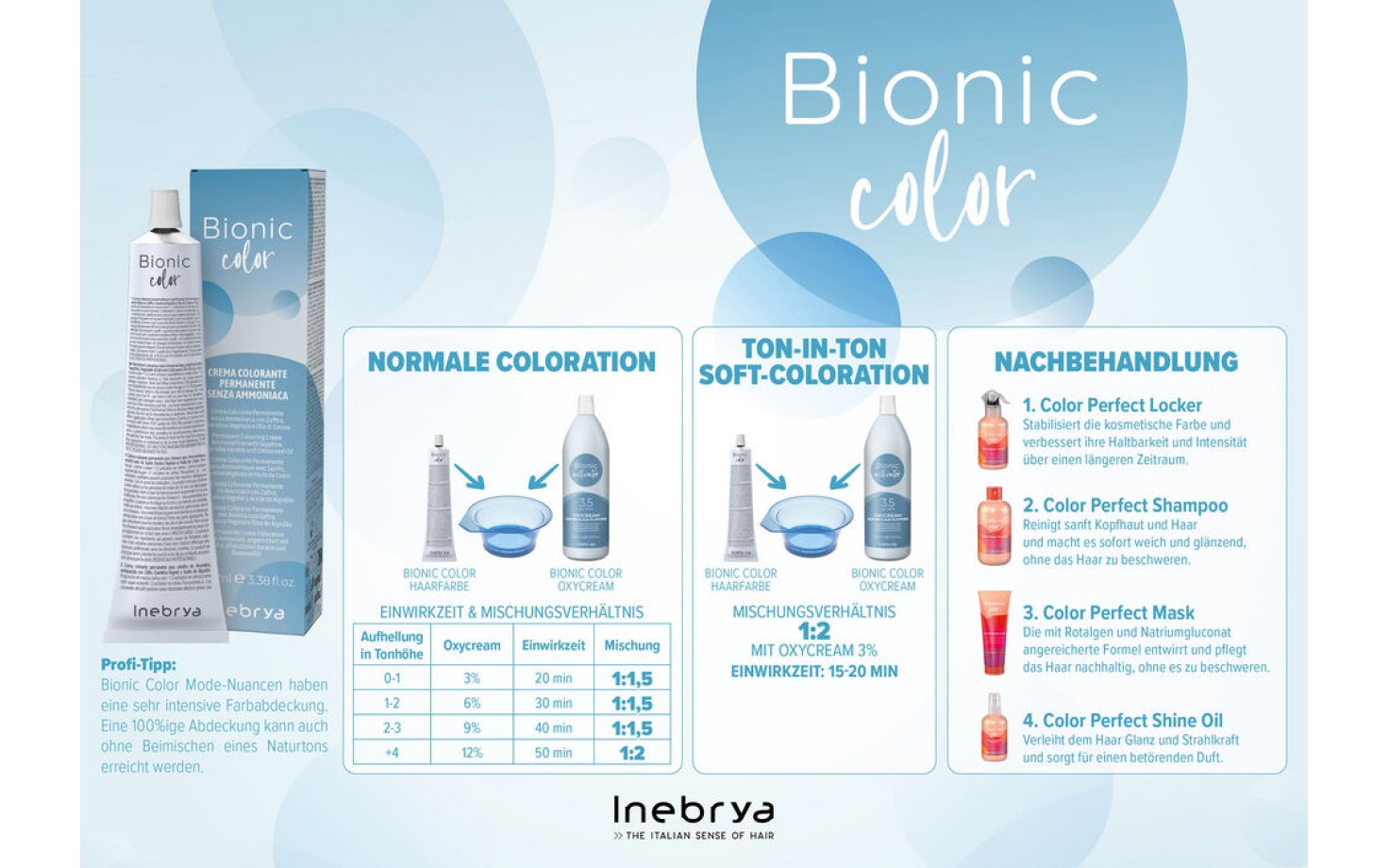 Inebrya Bionic Color Mixeckenplakat