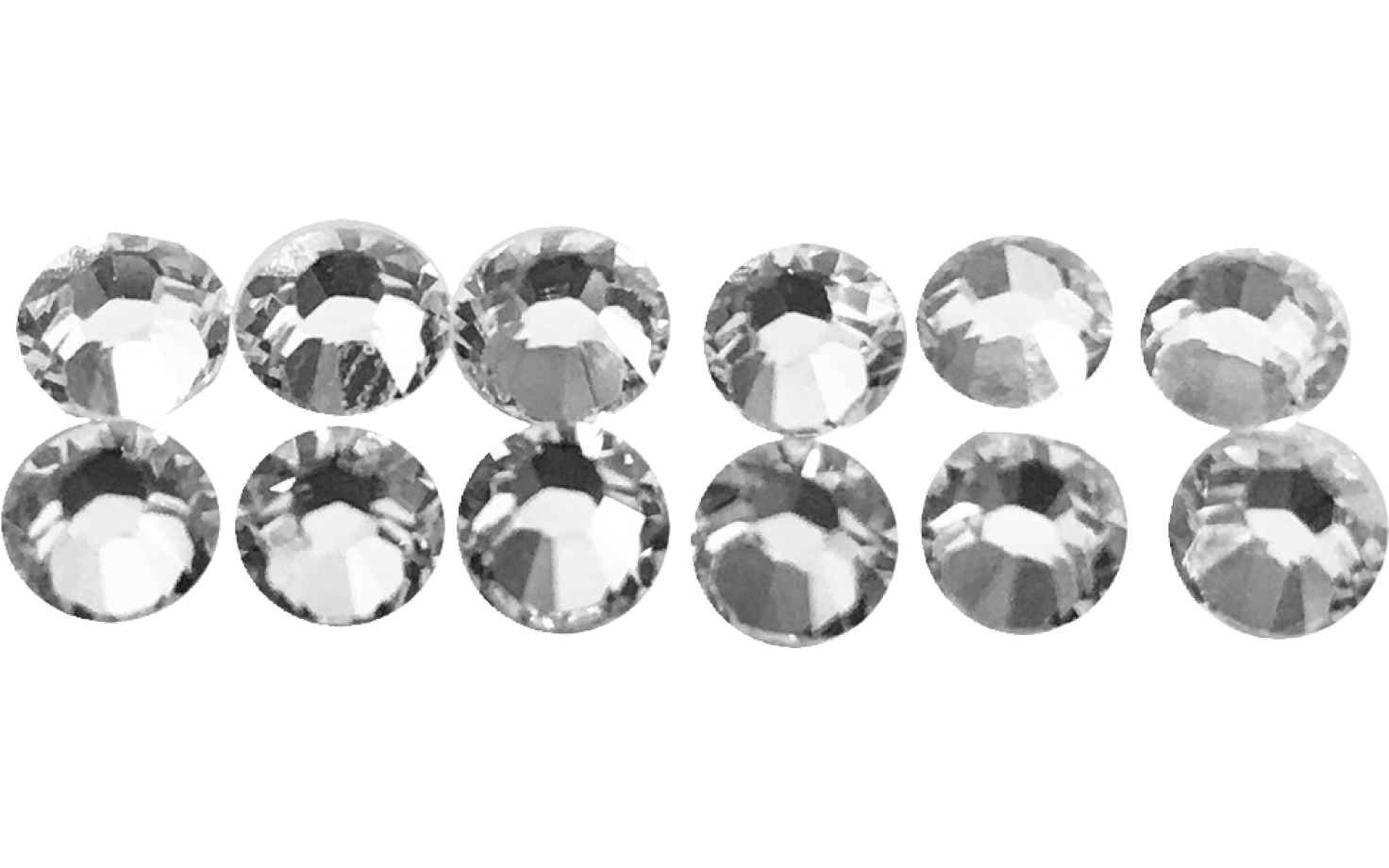 Hair- Piercing mit 12 Strass Steinen