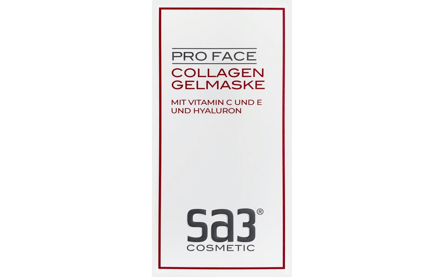 Sa3 Collagen Gel Maske Vitamin C&E