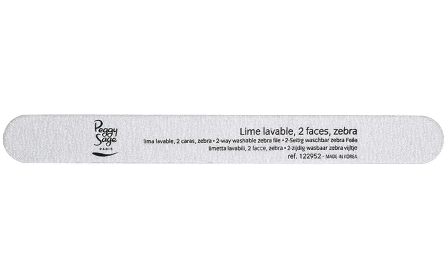 Peggy Sage 2-seitige Zebra Nagelfeile normal 100 / 100