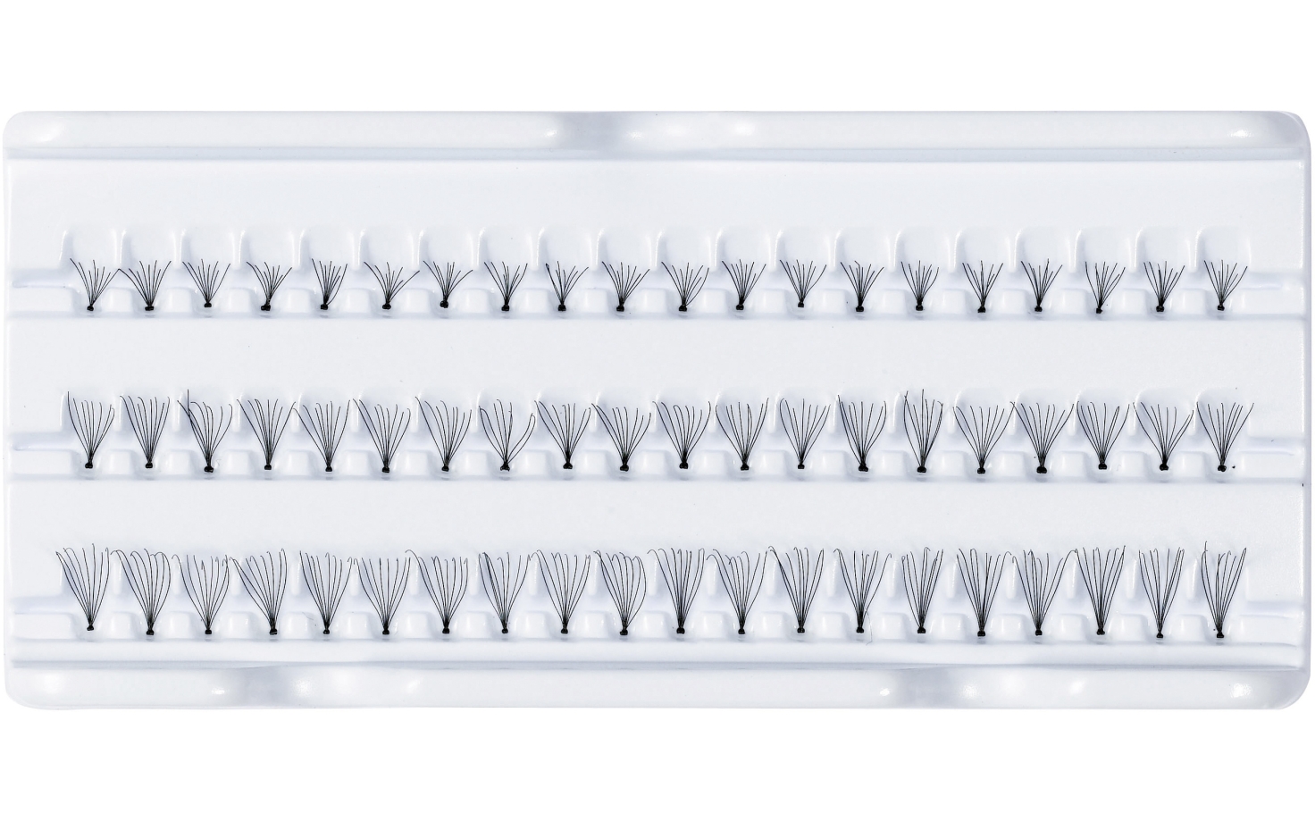 Peggy Sage Set mit 60 falschen Wimpern flare 5-9-13 mm 20 Stück pro Größe