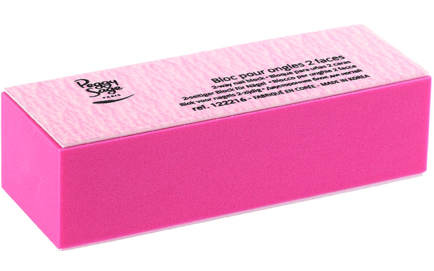 Peggy Sage 2-seitiger Bimssteinblock zebra rosa