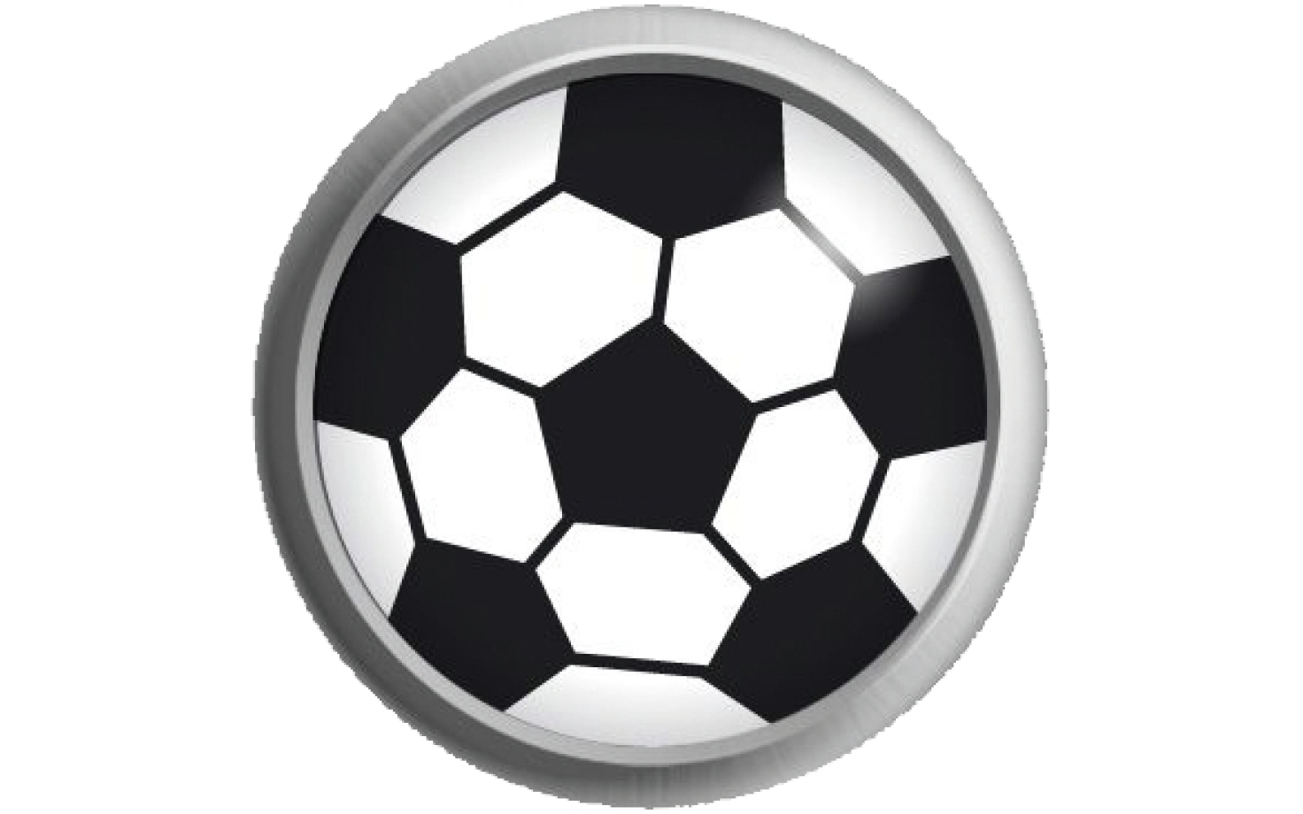 Ohrstecker Easypiercy Button Fußball, 5,50 mm 1 Paar
