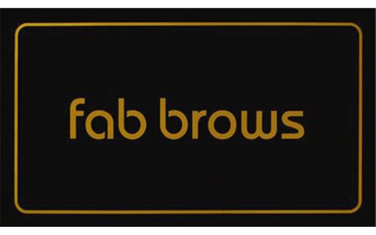 Fab Brows Window Sticker