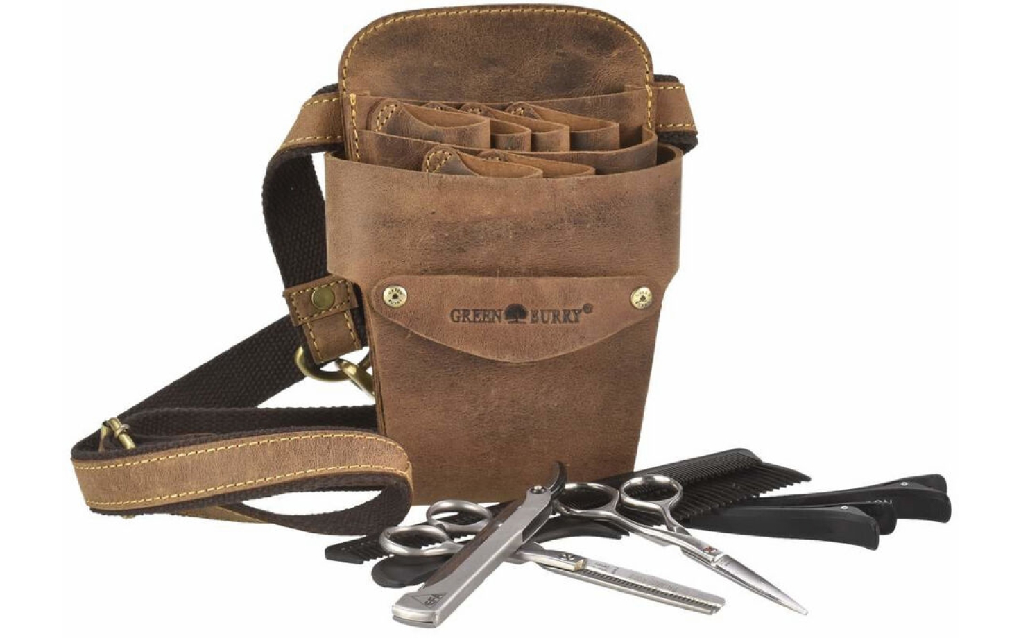 Greenburry Scherentasche Vintage-braun