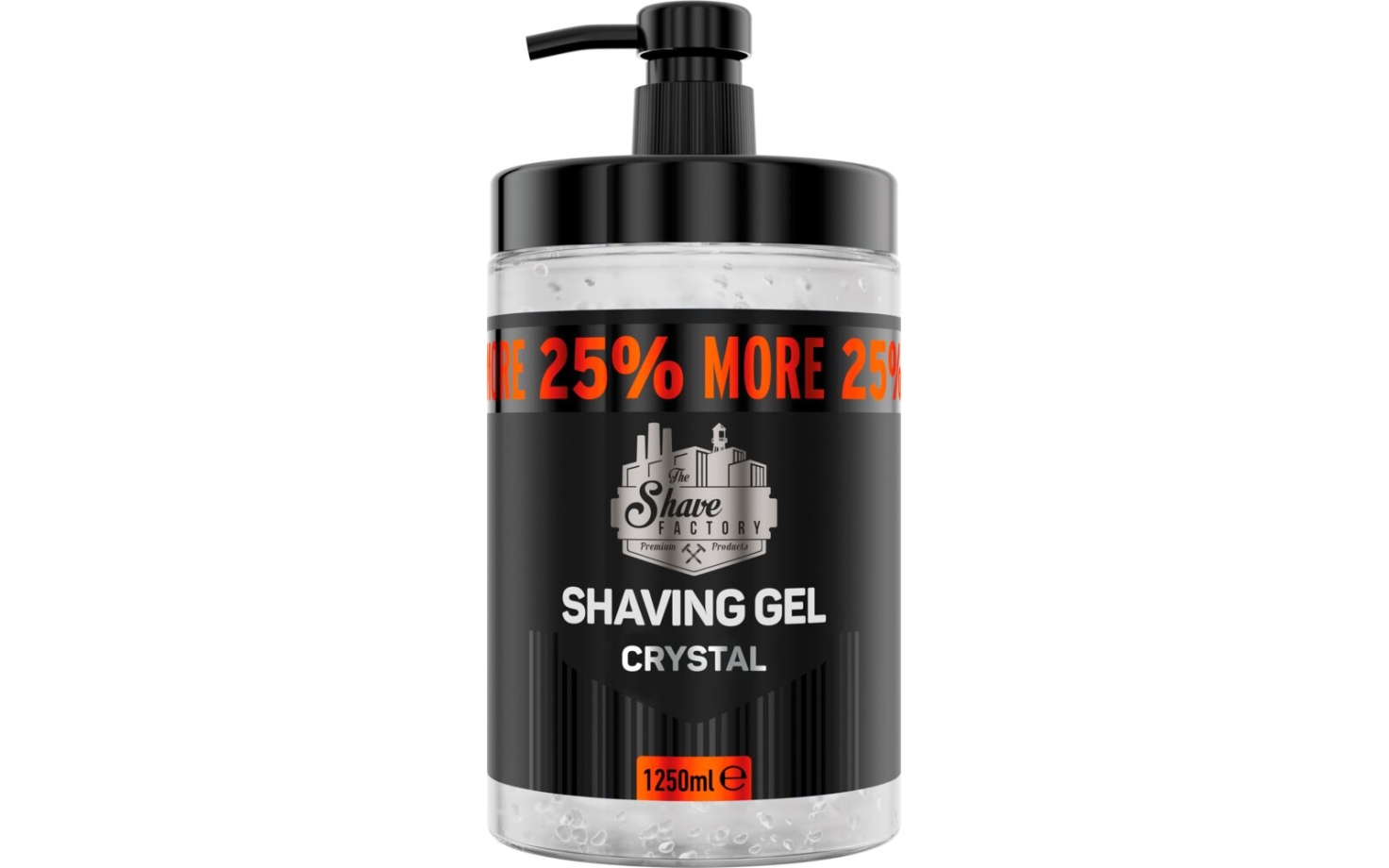 The Shave Factory Shaving Gel 1,25 Liter Crystal