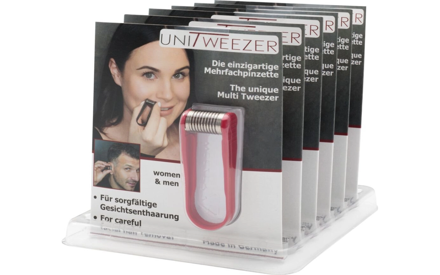 UniTweezer Mehrfach-Pinzette für Gesichtsenthaarung
