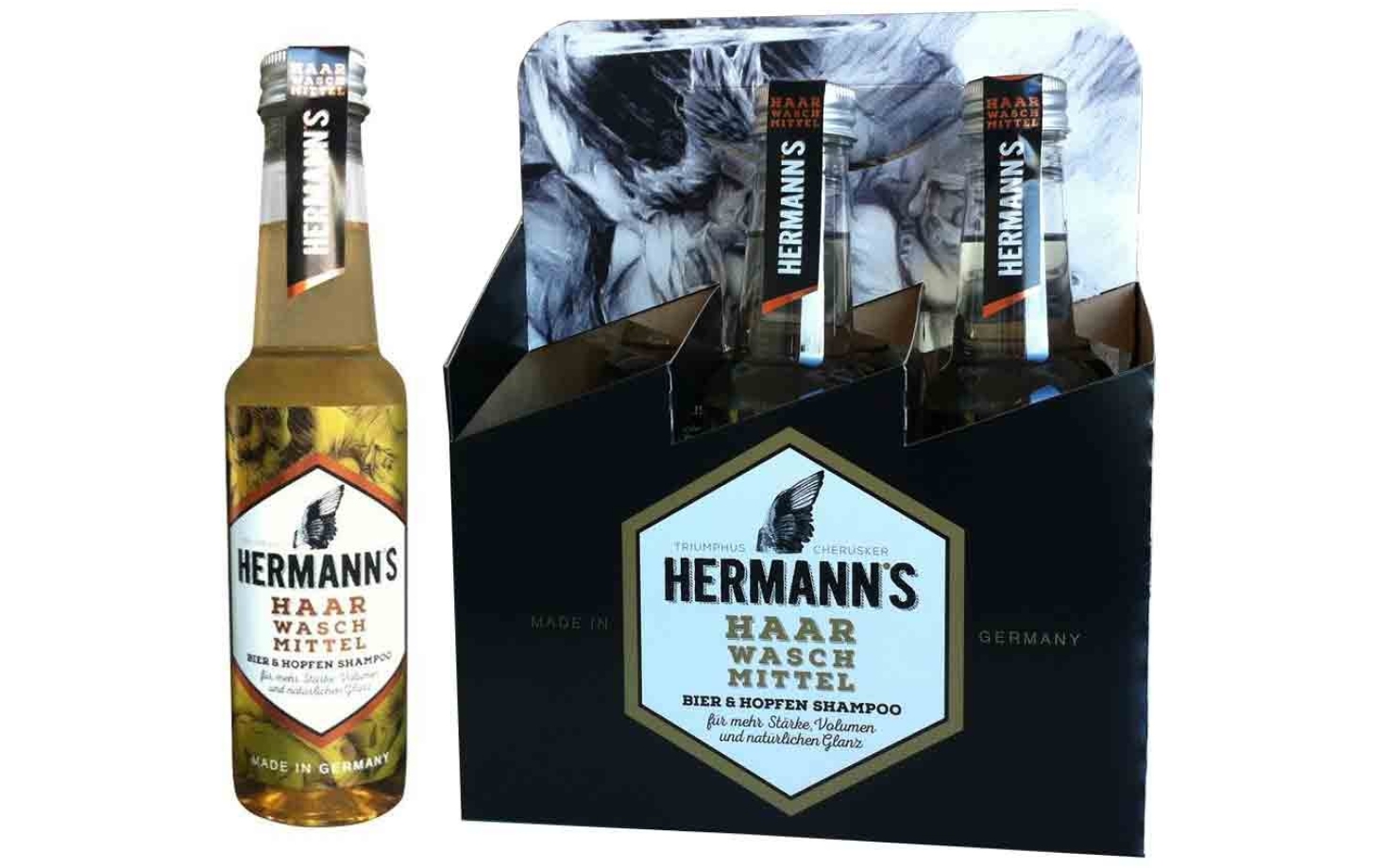 Hermanns Bier und Hopfenshampoo Sixpack