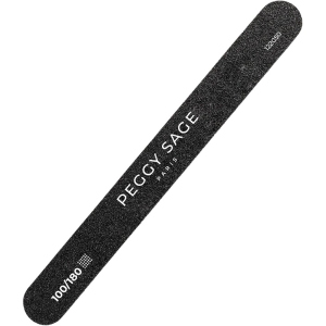 Peggy Sage 2-seitige schwarze Nagelfeile normal 100 / 180 